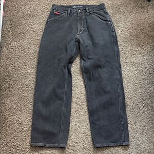 Drunknmunky Men’s Vintage Y2K Denim Grunge Jeans Black Size Waist 34